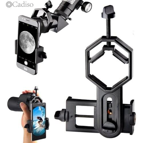 Cadiso Universal Cell Phone Adapter Mount Compatible with Binocular Monocular Spotting Scope Telescope and Microscope