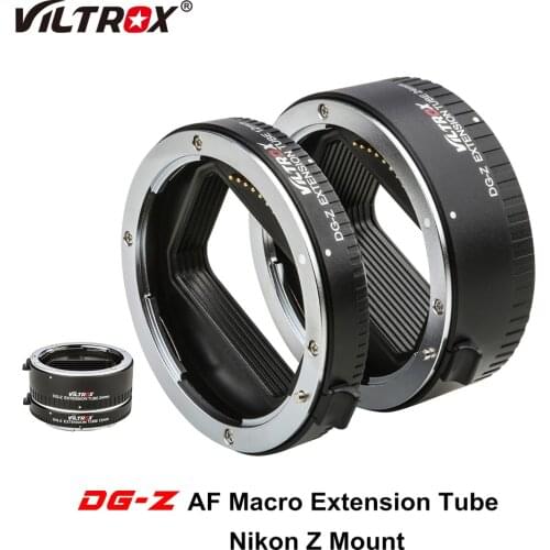 Viltrox DG-Z Auto Focus AF Macro Extension Tube Lens Adapter (12mm+24mm)Aperture adjust For Nikon Z Mount Cameras Z6 Z7 Z50 Lens