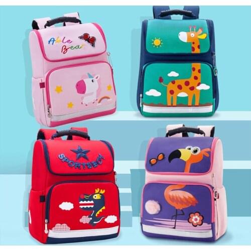 Waterproof Children Schoolbag Orthopedic Backpack For 6-13 Years Old Boys Girls Kids Primary Foldable Satchels Cartoon Mochila