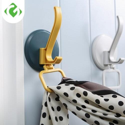 1PC Towel Hook Plastic Door Hanger Self Adhesive Wall Hanger Hat Racks Key Hanger Wall Organizer Home Decor Key Holder GUANYAO