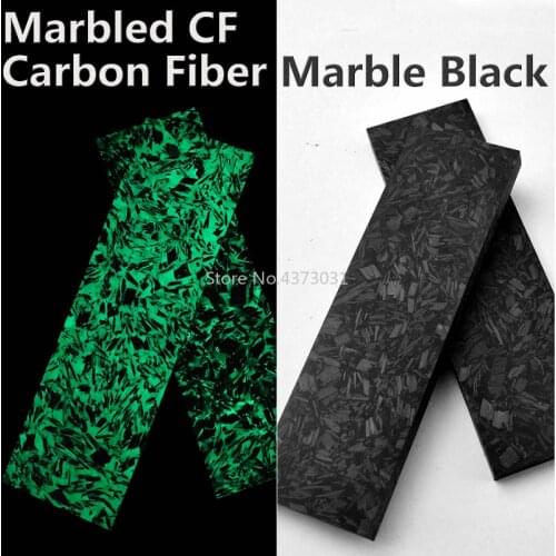 2Pcs Noctilucent Marbled CF Carbon Fiber Block Ripple Resin Tool For DIY Knife handle Craft Supplies 135x40x8mm