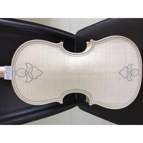 4/4 white violin copy of Maggini model flamed maple back side spruce top violin