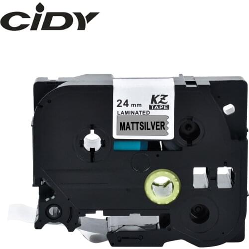 CIDY compatible tze-M951 TZE M951 TZ-M951 Tz M951 Black on Mattesilver 24mm label tape for brother label printer
