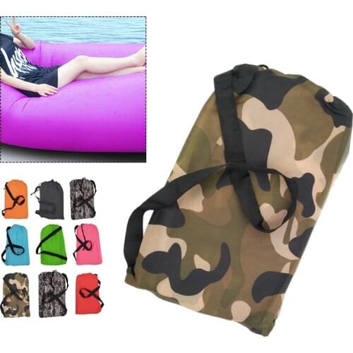 Inflatable Folding Sleeping Lazy Bag Waterproof Portable Air Sofa Pocket Outdoor Beach Camping Lengthened Sleeping Lazy Bed