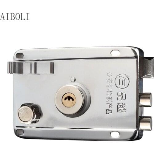 Exterior Door Lock Stainless Steel Old-fashioned Anti-theft Door Rental House Bedroom Dormitory Door Anti-theft Lock