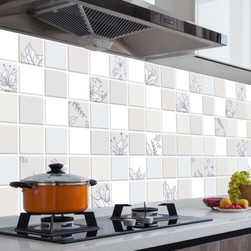 3D Classic Kitchen Restoration DIY Wallpaper Self-Adhesive Home Decor Film For Kitchen Living Room Desktop Waterproof Furniture