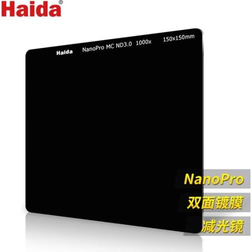 Optical Glass 150x150mm Nanopro Version ND 0.9 1.8 3.0 8x 64x 1000x (3 6 10 Stops) Square Neutral Density Filter 150mm