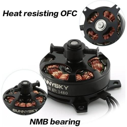 1PC Original Sunnysky X2204 KV1480/KV1800 Brushless Motor designed for RC quadcopter f3p Airplane 3D fixed-wing aircraft