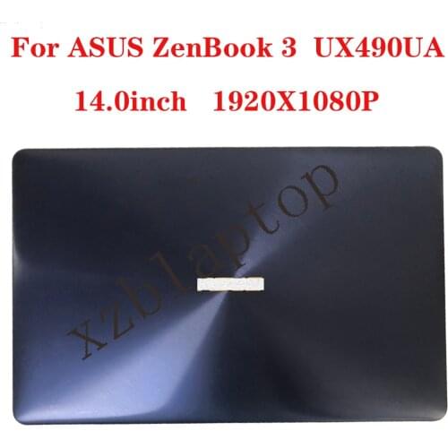 90NB0EI1-R20020 For Asus ZenBook 3V Deluxe UX490 UX490UA UX3490U Panel Glass Monitor LCD Display complete assembly Back cover