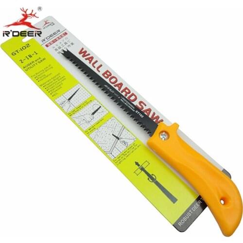 1pc Hacksaw Wall Board Saw 65# Steel Plastic Handle Double Use 300mm Woodworking Saws Multifunction Hand Tools