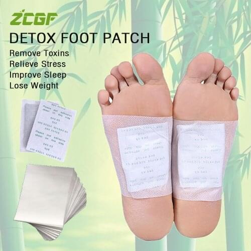200Pcs=100Pcs Patches+100Pcs Adhesives Detox Foot Patch Bamboo Slimming Patch Remove Toxin Improve Sleep Anti-Swelling Foot Pad