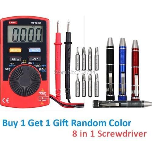Portable Voltmeter Tester Meter Ammeter Multitester Analog Multimeters UNI-T UT120C LCD Display Digital Multimeter