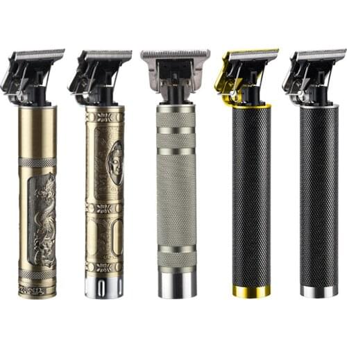 Professional T9 Baldheaded Hair Clipper Barber Carving Crafs Buddha Retro Cordless Trimmer Men T-shape Hair Cutting Machine