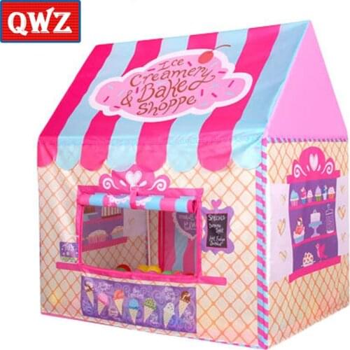 QWZ Kids Toys Tents Kids Play Tent Boy Girl Princess Castle Indoor Outdoor Kids House Play Ball Pit Pool Playhouse for Kids Gift