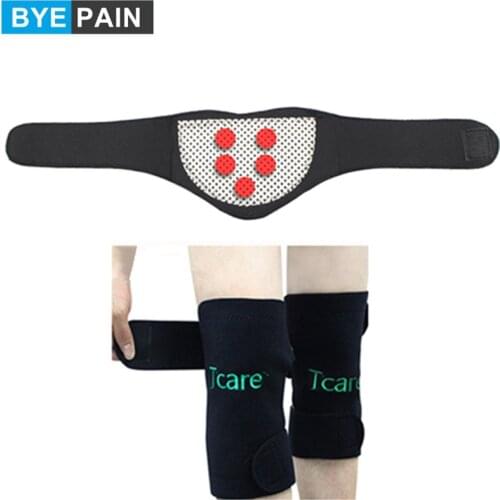 BYEPAIN Self Heating Knee Support Brace Kneepads Neck Protector Massager Magnetic Therapy Tourmaline Brace Set