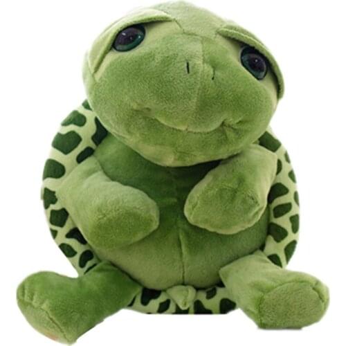 Super Cute Green Big Eyes Tortoise Plush Toy Soft Animals Turtle Toys Baby Doll Children Gift Stuffed Plush Toy