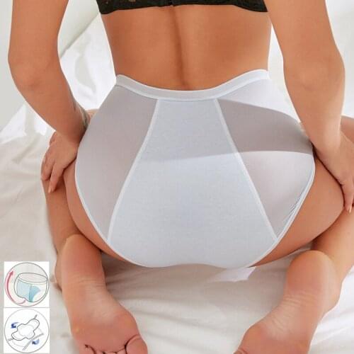 Panties for Menstruation Thin Physiological Underwear High Waist Leakproof Ladies Menstrual Period Breathable Hygiene Underpants