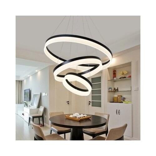Personalized led dining room, living room lamp, bedroom ceiling lamp, acrylic ring ceiling lamp
