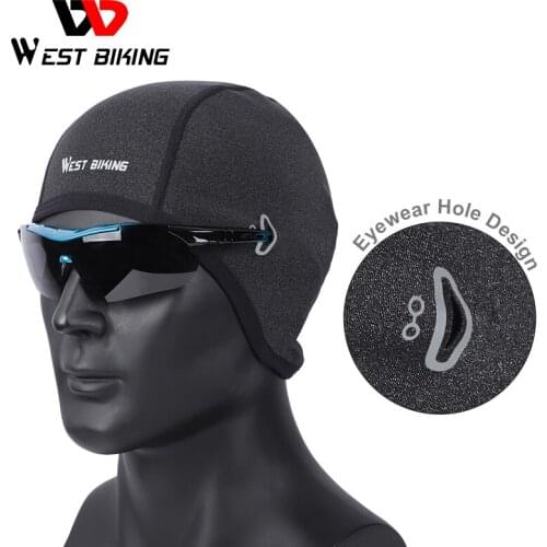 WEST BIKING Cycling Caps Winter Thermal Fleece Bicycle Caps Windproof Warm Bike Riding Hats Outdoor Sports Running Cycling Caps