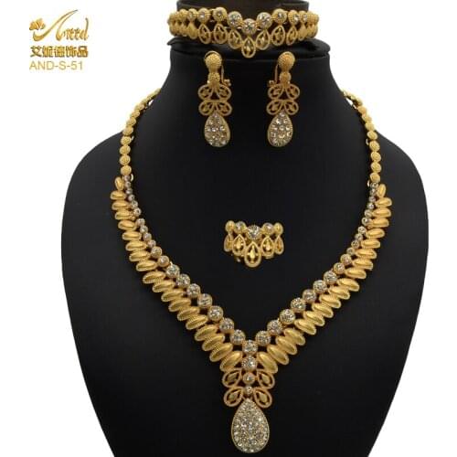 Jewelery Set For Party Necklace For Bride Gild For Women Necklace Gold Korean Hoop Earrings For Women Fashion Jewelry