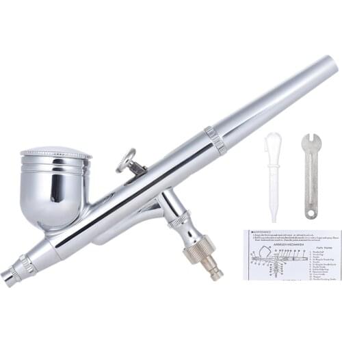 0.3mm mini Airbrush Paint Spray Gun Kit Gravity Feed Dual-Action for nail paint sprayers air brush with Nozzle Spanner