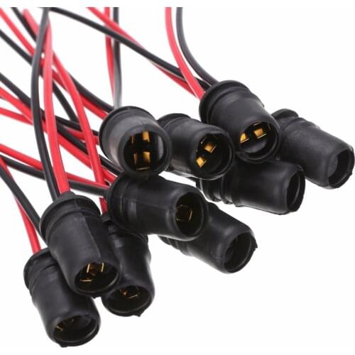 10pcs/set T10 W5W Wedge Light Bulb Socket Connector Holder for Car Truck Boat Extension Accessories Wholesale Car Styling