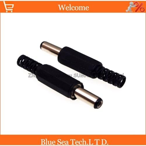 20 PCS 2.5 x 5.5 mm DC Power Male Plug Connector Plastic Cover,DC Power Male Plug Jack Adapter Connector 14mm