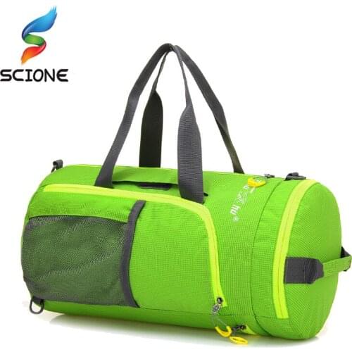 27L Outdoor Travel Sports Bags Multi-function Folding Bag Nylon Waterproof Foldable Backpack for Hiking Cycling Climbing Bag f42