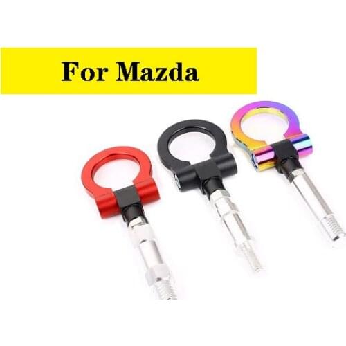 Tow Hook Aluminum Track Racing Front Bumper Auto Trailer Ring Eye Towing Kit for CX5 RX8