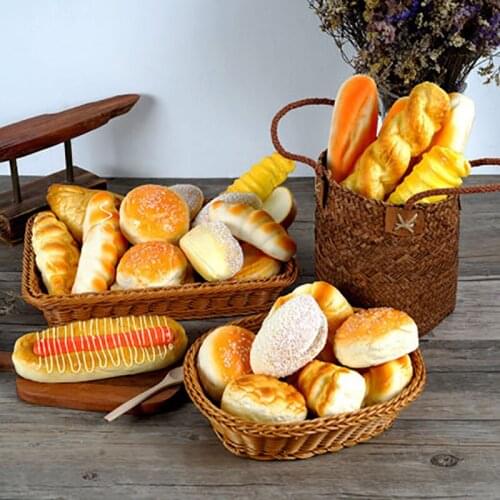 6Pcs/set Artificial Kitchen Fake Bread Soft Home Decoration Donuts Accessories реквизит для фотосъемки Food Photography Props