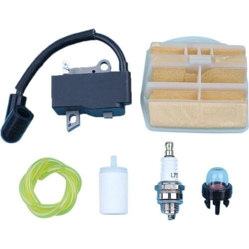 Ignition Coil Air Filter Kit for Husqvarna 445 450 JONSERED 2245 2250 Chain Saw Parts