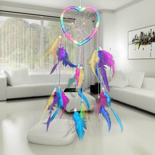 Colorful Peach Heart Handmade Wind Chimes Hanging Ornament To Bestie Friends Valentines Day Gifts Beautiful Gadget