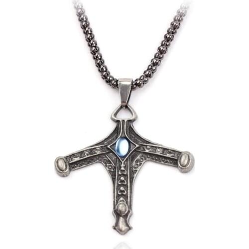 Hot-selling Game BLOODBORNE Cross Pendants Necklace Masculino Collar Jewelry Accessries for Men Amulet Punk Necklace Wholesale