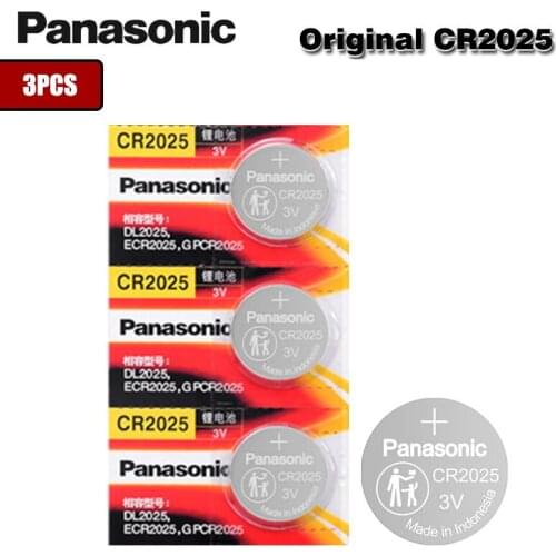 Panasonic Original 3PCS/LOT cr 2025 3V Lithium cr2025 Button Cell Batteries Coin Battery For LED Lights Toys Watches