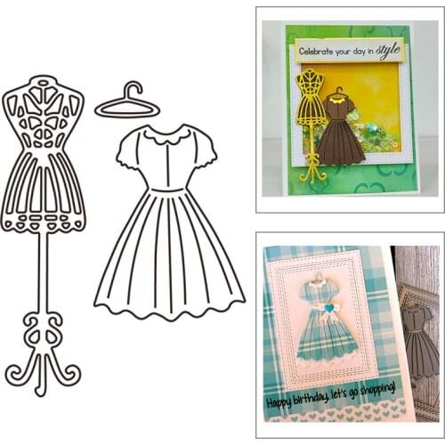 2021 New Skirt Dress and Hanger Metal Cutting Dies For DIY Craft Making Greeting Card Album Paper Scrapbooking No Clear Stamps