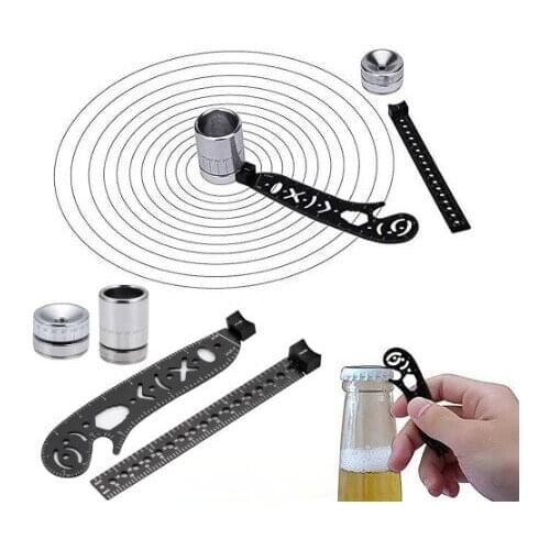 Multifunctional drawing ruler creative drawing tool magnetic compass ruler
