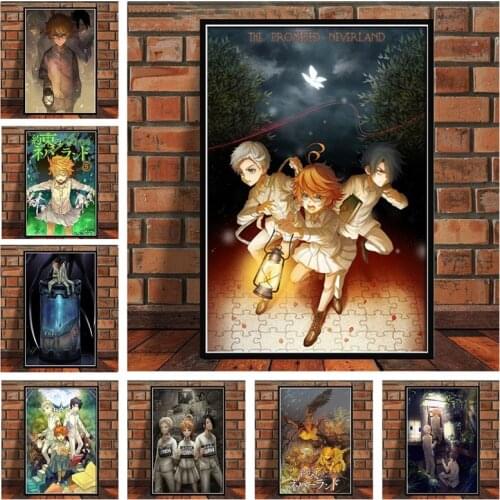 Cartoon Anime The Promised Neverland Living Room Home Decor Kid Room Wall Decor Quality Canvas Painting Poster Art Decor Cuadros