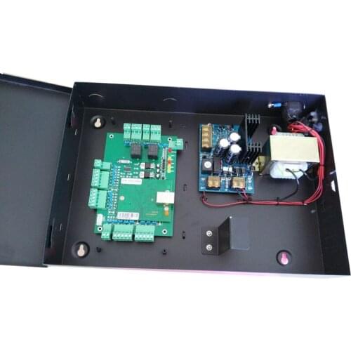 Newest TCP/IP two Door access Control kit, big power case with battery space,web access control,support b/s and c/s ,sn:TB02_set