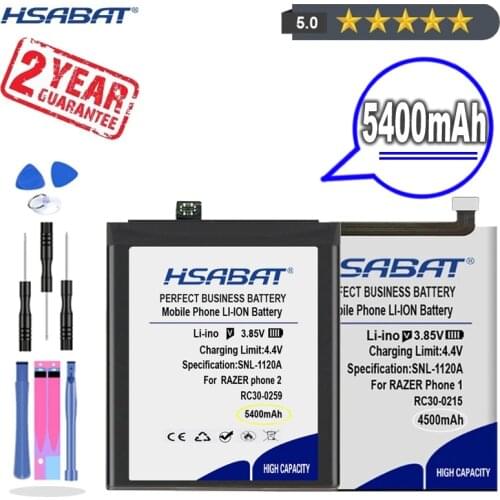 New Arrival [ HSABAT ] 4500~5200mAh RC30-0215 RC30-0259 Replacement Battery for RAZER phone 1 / phone 2