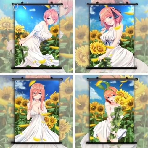 Anime Posters The Quintessential Quintuplets Nakano Ichika Nino Miku Yotsuba Itsuki Canvas Painting Wall Art Picture Home Decor