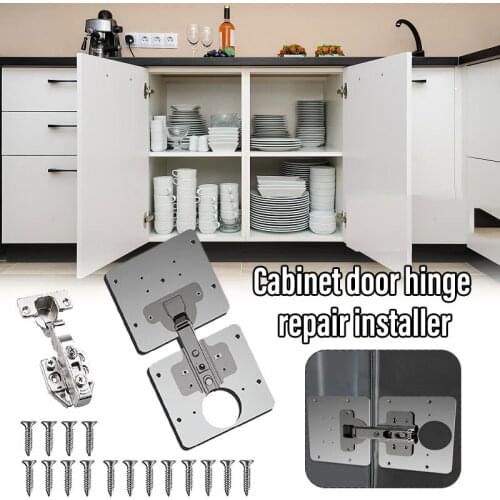Hinge Repair Plate Stainless Steel Flat Brace Mending Joining Plates Fixing Brackets for Furniture Shelves Cabinet TN88