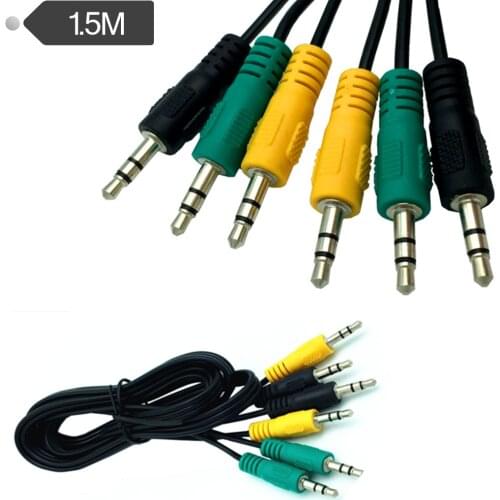 3X3.5mm (1/8") TRS Male Plug to 3X3.5mm (1/8") TRS Male Plug Stereo Audio cable 1.5m
