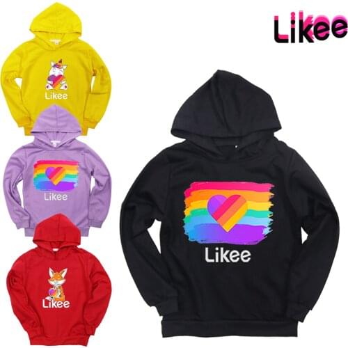 LIKEE Hoodie Men Like Video App Hoodie Print Sweatshirts Sports Teenagers Russia Style Autumn Spring Hoody Pullover Streetwear