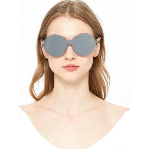 Vintage Retro Shield Visor Mask Sunglasses Women Men 2020 Oversized Windproof Glasses One Peice Big Frame Goggles Sun Glasse NX