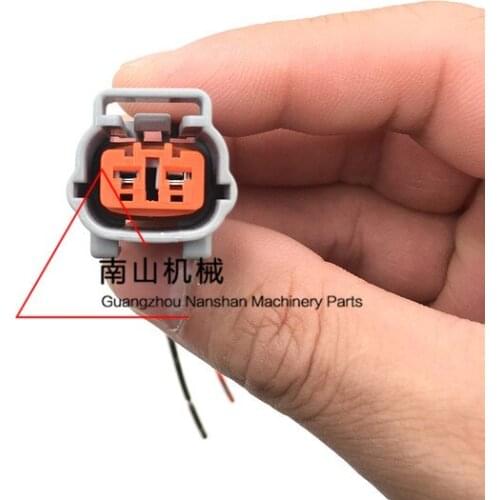 Excavator Komatsu 56-7 Flame Extinguisher Switch Male/Female Lug Komatsu Kubota Stall Solenoid Valve Flameout Motor Plug