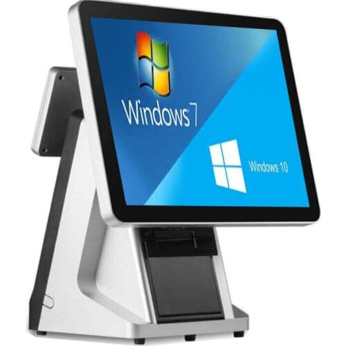 High sales POS machine 15 inch high quality POS system for retailers POS terminal Cash Register printer VFD