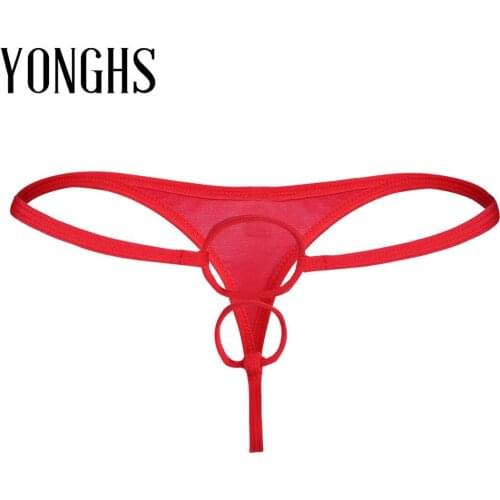 YONGHS Men's Leather Briefs