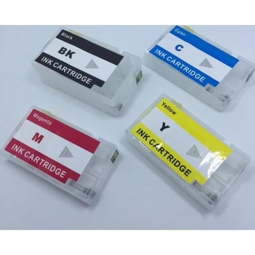 YOTAT 1set Refillable ink cartridge PGI-1200 PGI1200 PGI-1200XL For Canon MAXIFY MB2020 MB2320 MB2120 MB2720 printer