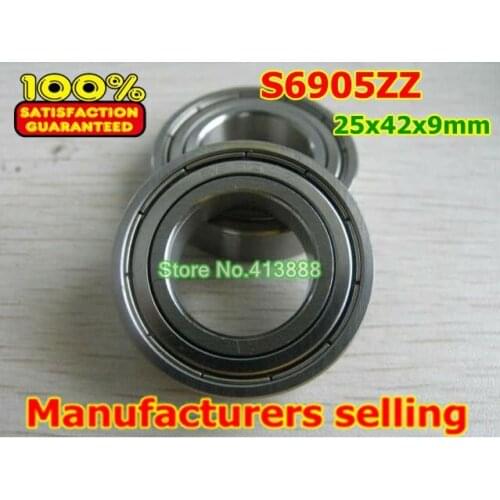 1pcs) SUS440C environmental corrosion resistant stainless steel deep groove ball bearings S6905ZZ 25*42*9 mm