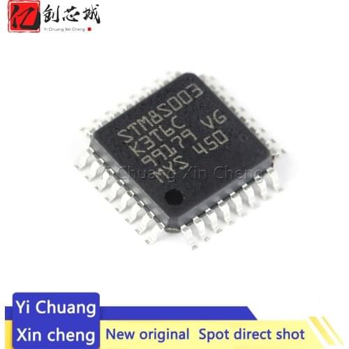 10PCS New STM8S003K3T6C STM8S003K3 STM8S003 LQFP-32 In Stock